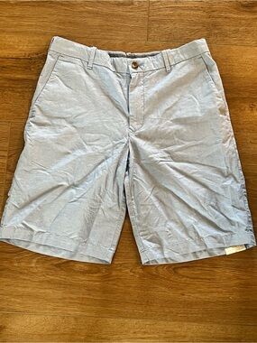 Izod Light Blue Flat Front Men's Shorts